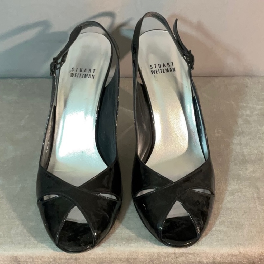 Stuart Weitzman Slingback Open Toe Wedge Heels - image 3